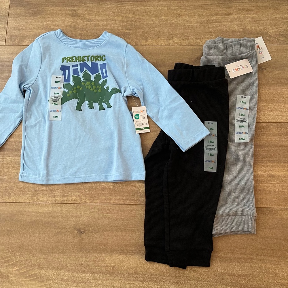 NWT Baby Boy Bundle of 3 Items Size 18 Months Garanimals
